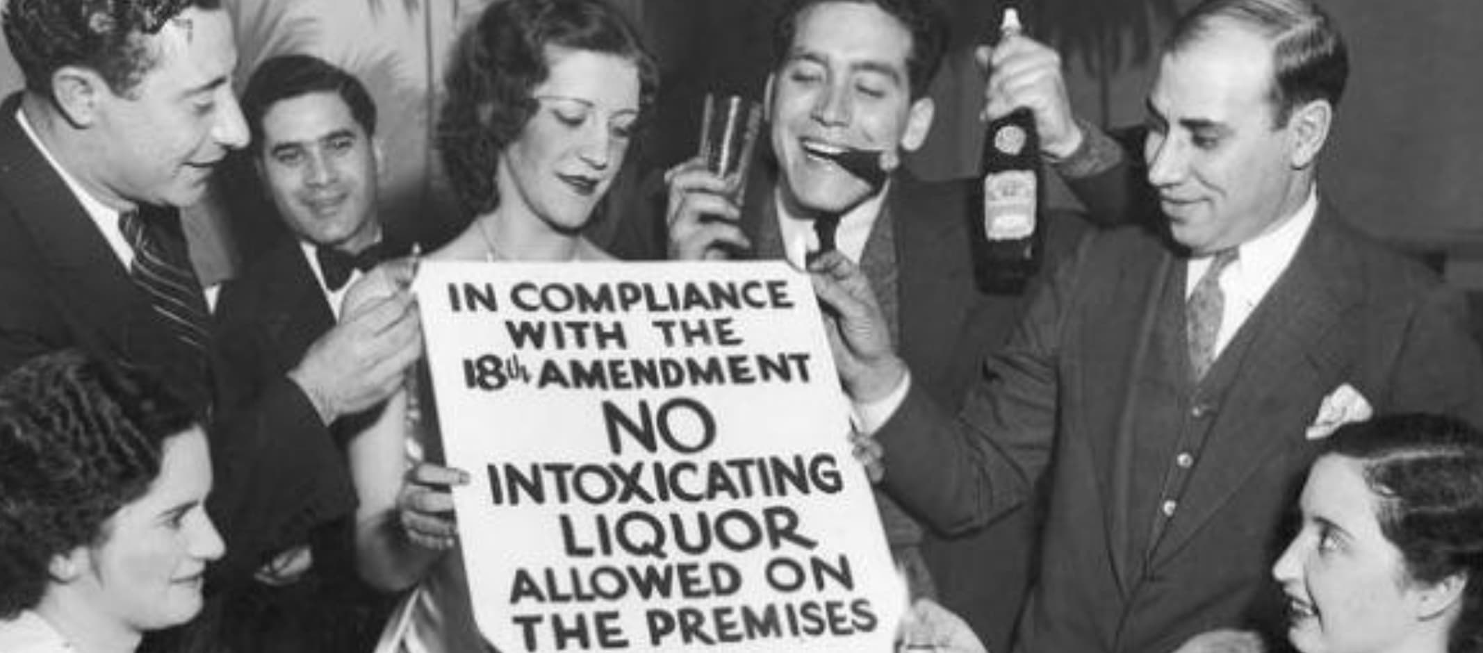 prohibition speakeasy bar - In Compliance With The 18 Amendment No Intoxicating Liquor Allowed On The Premises